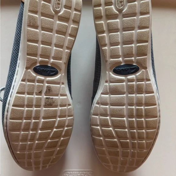 Clarks Blue and Tan Boat Shoe Loafers - Picture 5 of 5